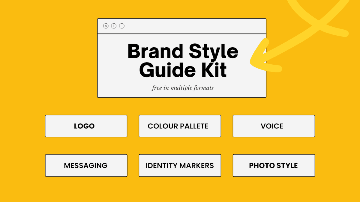 Brand Style Guide Kit: Logo, Colour Pallete, Voice, Messaging, Identity Markers, Photo Style